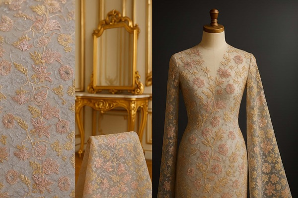 dentelle brodée luxe pastel