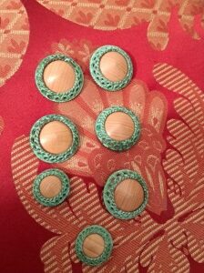 lot de 6 boutons